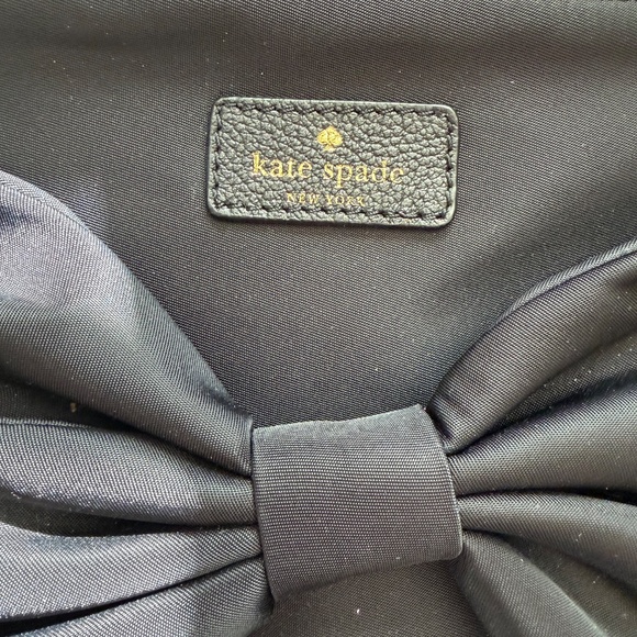 ♠️Kate Spade New York On Purpose Nylon Black Bow Wristlet, NWT